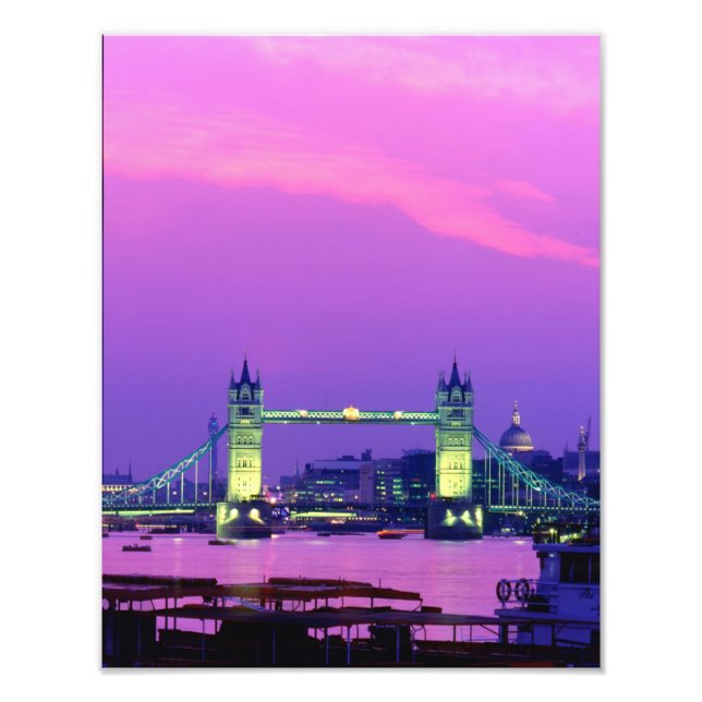 Tower Bridge, London, England Fototryck (Framsidan)