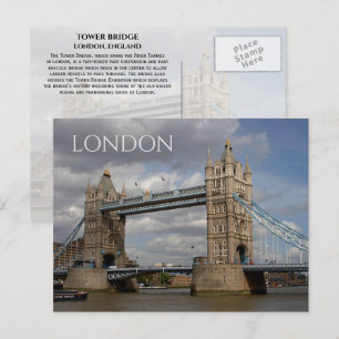 Tower Bridge, London, England vykort