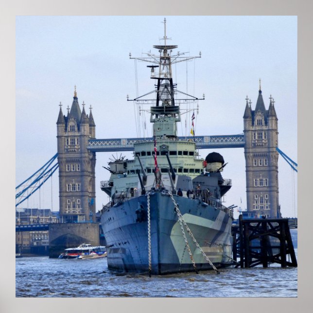 Tower Bridge London. Poster (Framsidan)