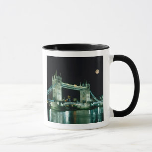 Tower Bridge nattetid, London, England Mugg