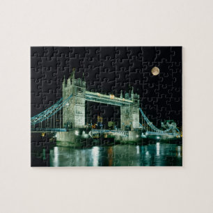 Tower Bridge nattetid, London, England Pussel