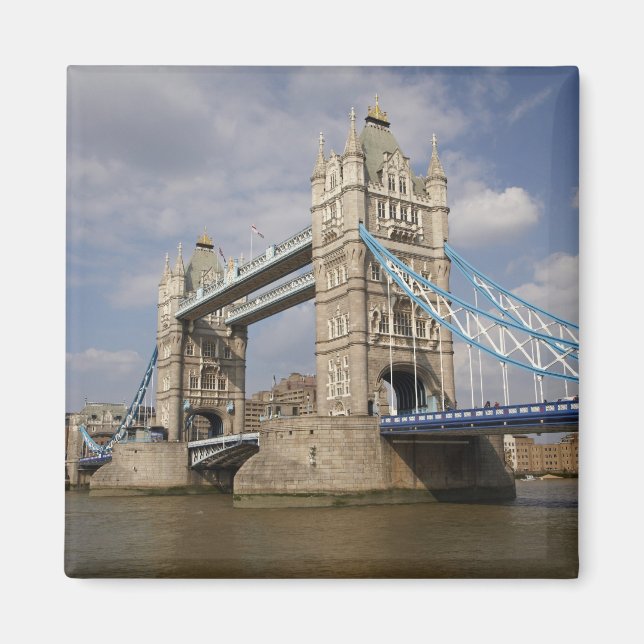Tower Bridge och floden Themsen, London, Magnet (Framsidan)