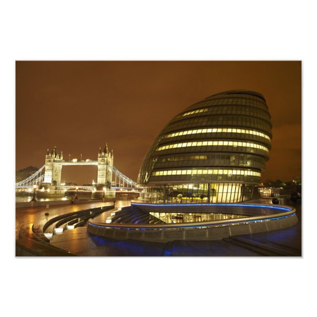 Tower Bridge, och Greater London Authority Fototryck (Framsidan)