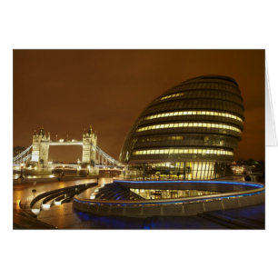 Tower Bridge, och Greater London Authority Hälsningskort