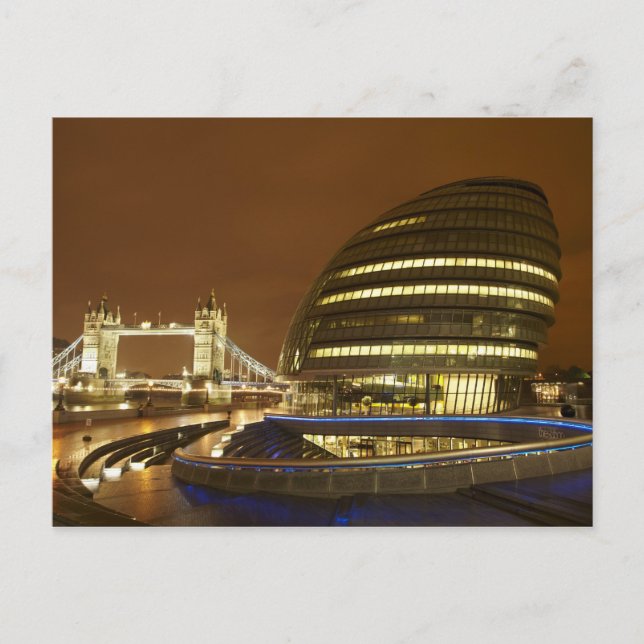 Tower Bridge, och Greater London Authority Vykort (Framsida)