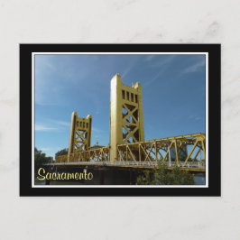Tower Bridge, Sacramento -Alt Bakre Design Postkor Vykort