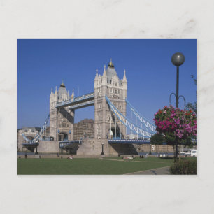 Tower Bridge, Themsen, London, England Vykort