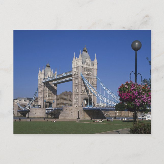 Tower Bridge, Themsen, London, England Vykort (Framsida)