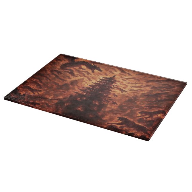 Tower Fire Cutting Board (Hörn)