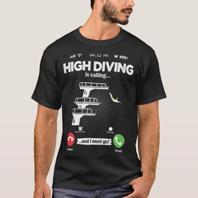 Tower Jumping Is Calling I Must Go Water Hobby Tow T Shirt (Framsida)