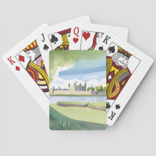 Tower of London Storbritannien Akvarell Landskap Casinokort