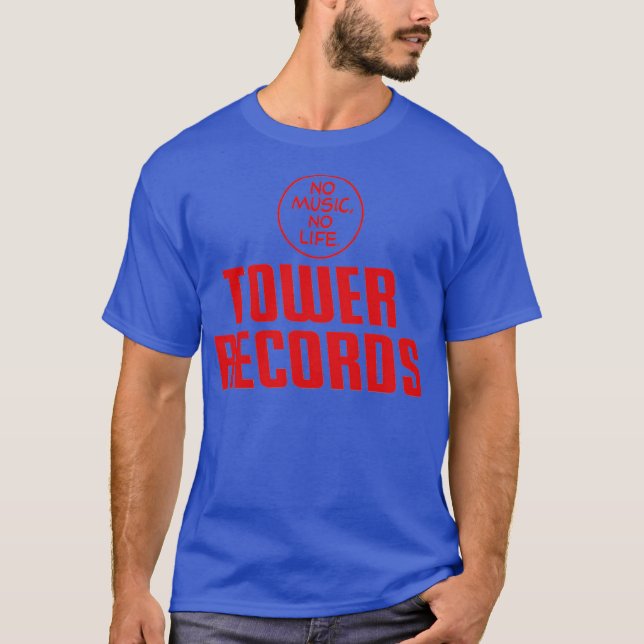 Tower Records Hatt T Shirt (Framsida)