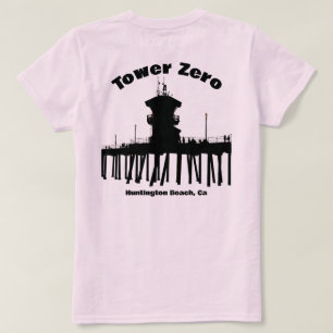 Tower Zero Silhouette - Huntington Beach Pier T Shirt