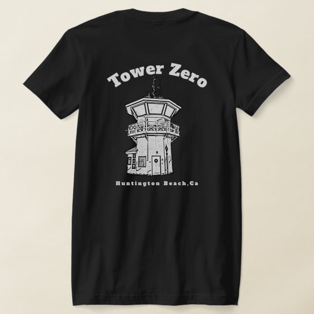 Tower Zero T-Shirt (Dam) (Laydown Baksida)