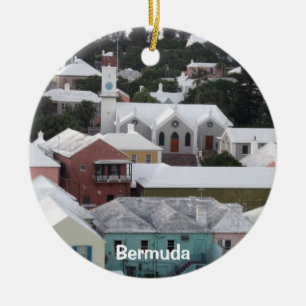 Town #2, Bermuda Julgransprydnad Keramik