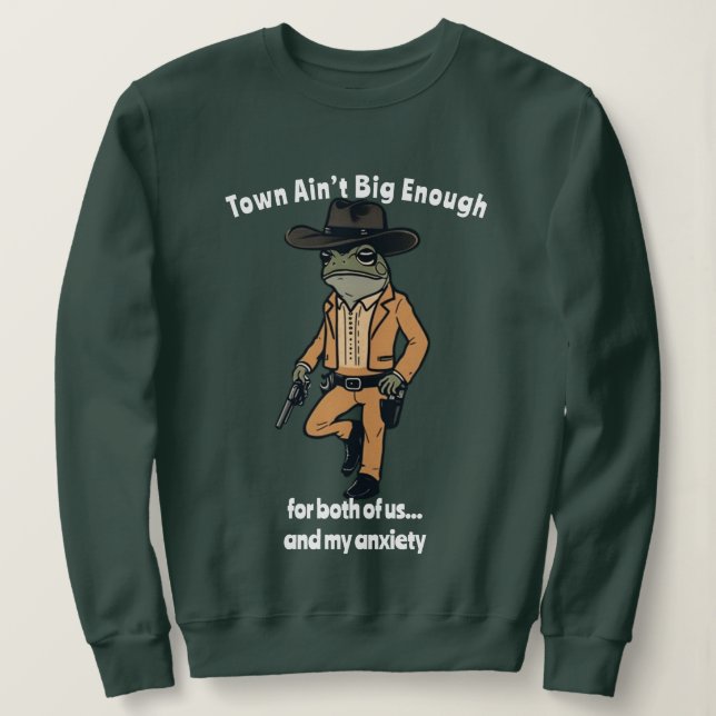 Town är inte tillräckligt stor för ängslan Frog Co T Shirt (Design framsida)