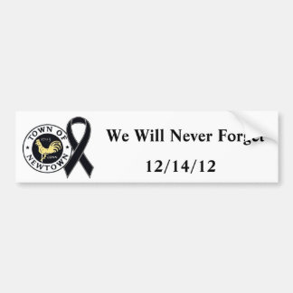 Town av den Newtown Tributebildekalet Bildekal