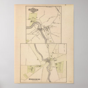 Town av Middlebury Poster