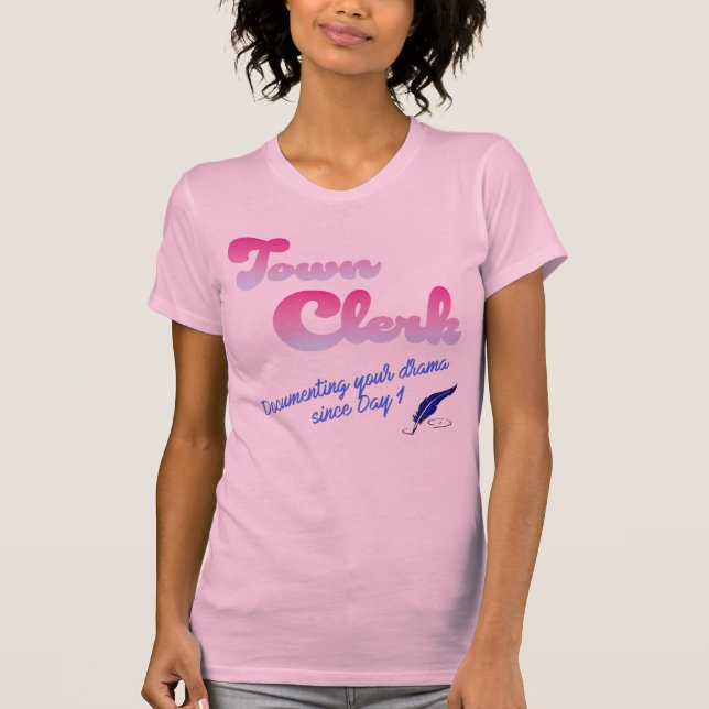 Town Clerk T Shirt (Framsida)