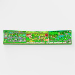 Town-Farm-Campground Road for Cars 2,5x12 Banner