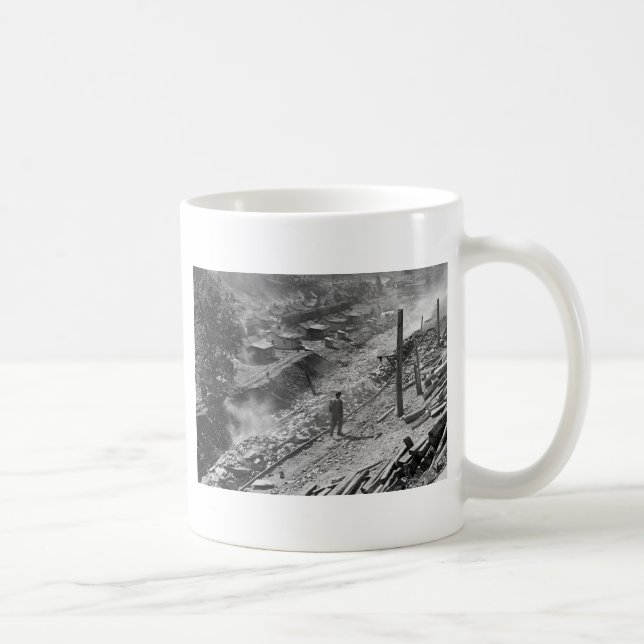Town för WV-kolgruvarbetare: 1935 Kaffemugg (Höger)