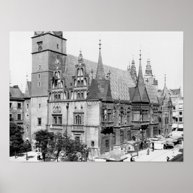 Town Hall, Breslau Poland, 1910 Poster (Framsidan)