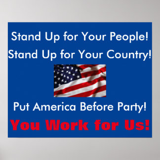 Town hall-protestskylt poster