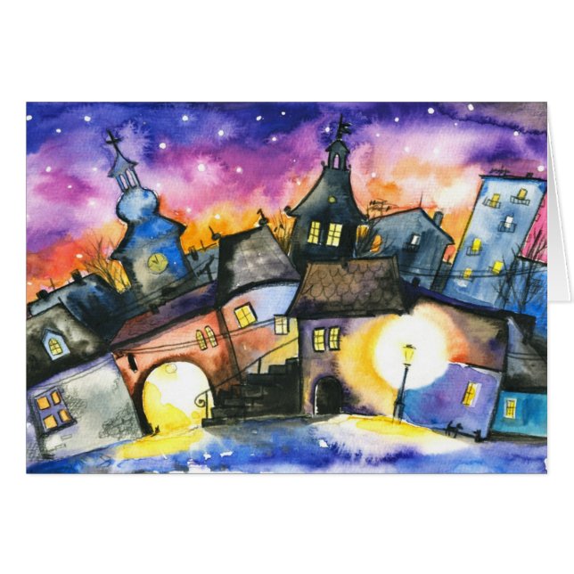 Town Hälsningskort (Framsidan Horizontal)