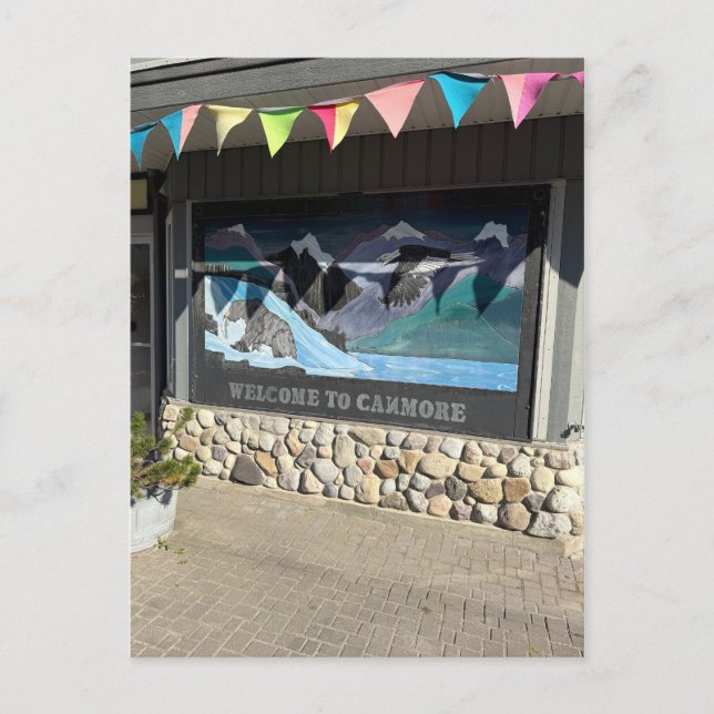 Town of Canmore in Alberta Canada Vykort (Framsida)