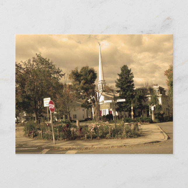 Town Square Woodstock,NY Vykort (Framsida)