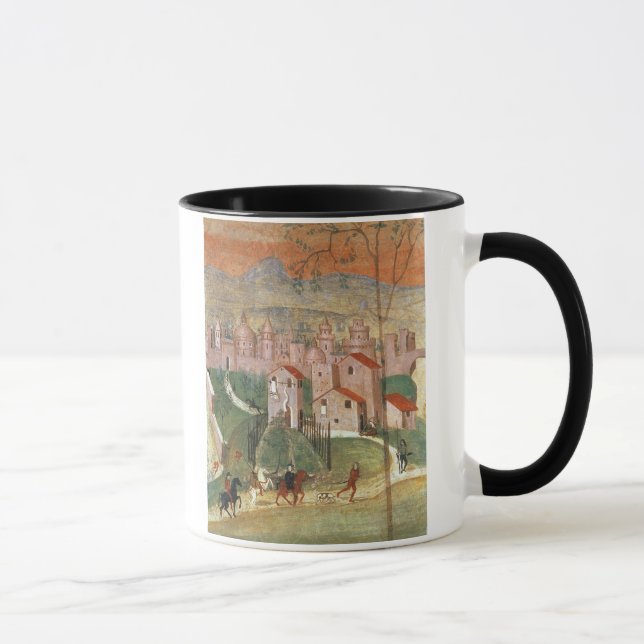 Townen av Prato (frescoen) Mugg (Höger)