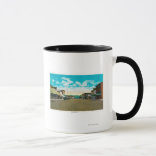 Townen beskådar av ankringen, AlaskaAnchorage, AK Mugg