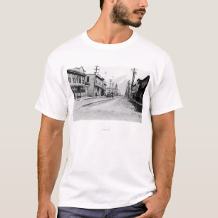Townen beskådar av Skagway, Alaska fotograferar T-shirt