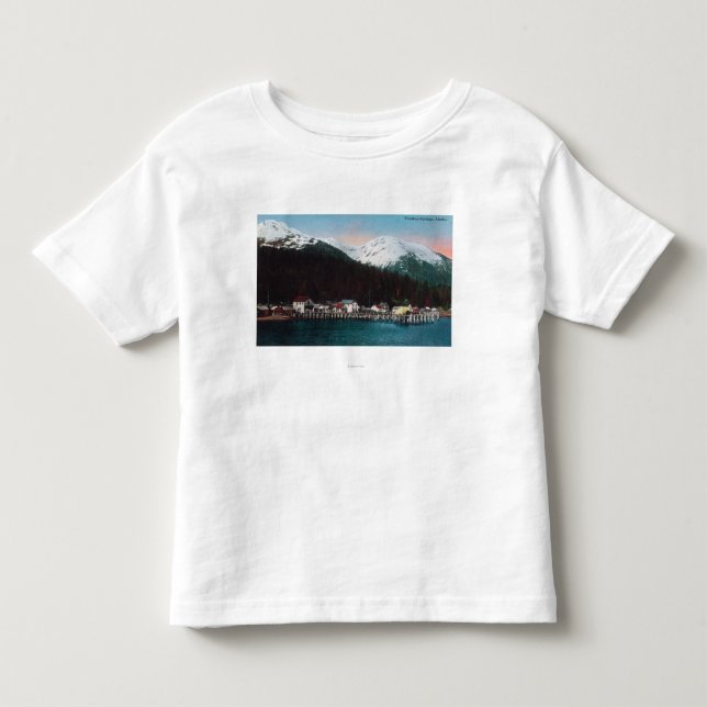 Townen beskådar med DocksTenakee vårar, AK Tee Shirt (Framsida)