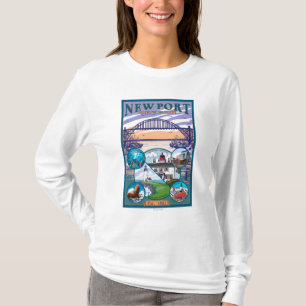 Townen beskådar - Newport, Oregon Tee