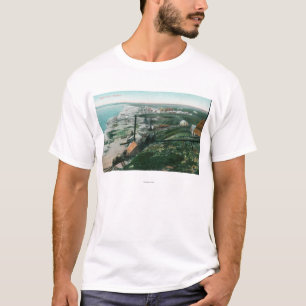 Townen beskådar och den WaterfrontBluff staden, A T Shirt