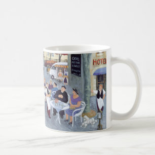 Townen kvadrerar i Burgundy Kaffemugg