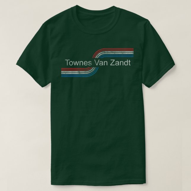Townes Van Zandt Biker Stil TShirt T Shirt (Design framsida)