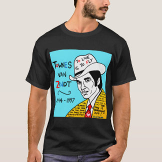 Townes van Zandt Pop Folk Art Classic T-Shirt