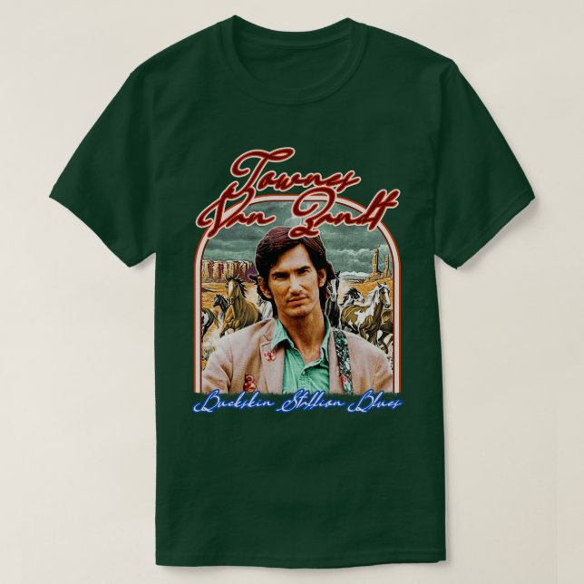Townes Van Zandt Retro Buckskin Stallion T Shirt (Design framsida)