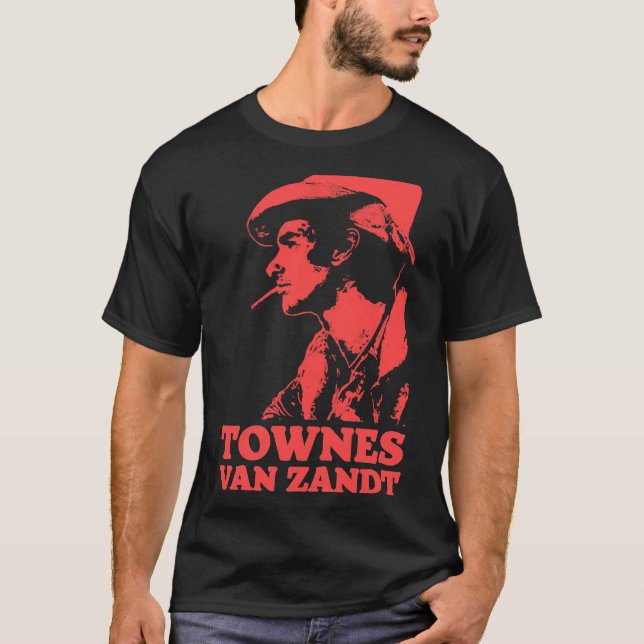 Townes Van Zandt T-Shirt &amp; Art Classic T-Shirt (Framsida)