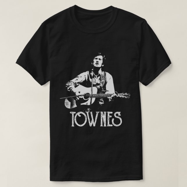Townes Van Zandt - White Stencil Essential T-Shirt (Design framsida)