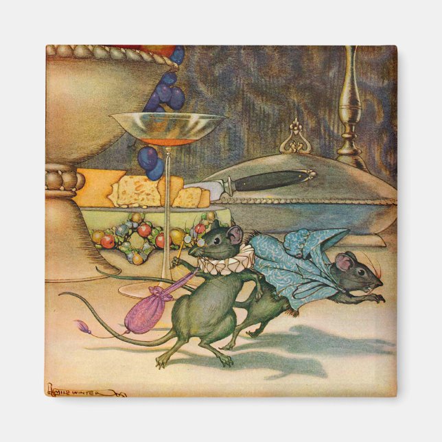 Townmusen och landmusen magnet (Framsidan)
