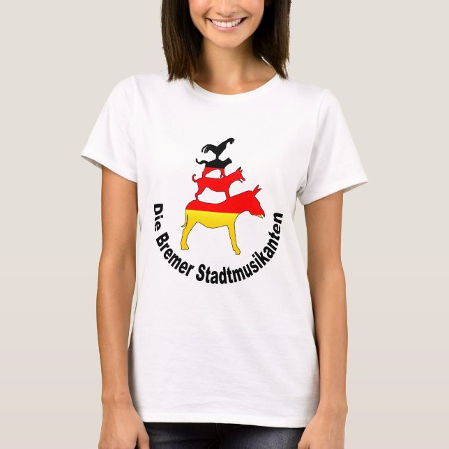 Townmusiker av Bremen T-shirt (Framsida)