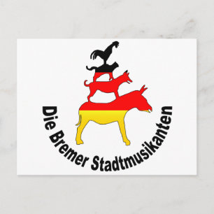 Townmusiker av Bremen Vykort