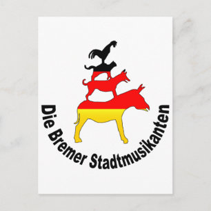 Townmusiker av Bremen Vykort