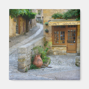 Townscape i Dordogne, frankrikemagnet Magnet