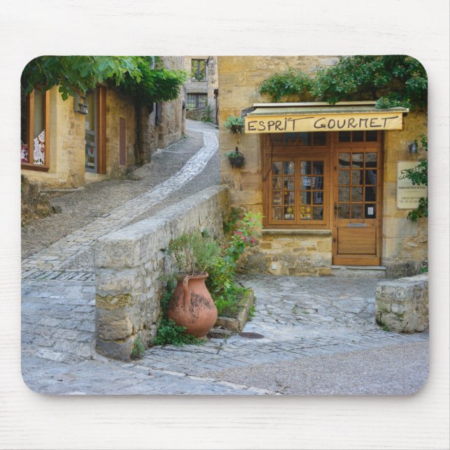 Townscape i Dordogne, frankrikemousepad Musmatta (Framsidan)