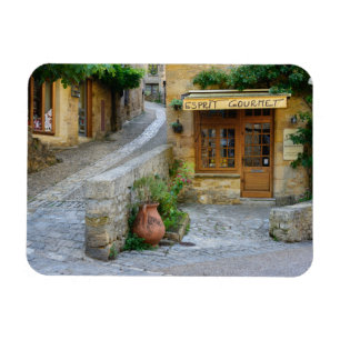 Townscape i Dordogne, rektangulär magnet för