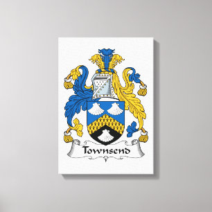 Townsend Family Crest Canvastryck